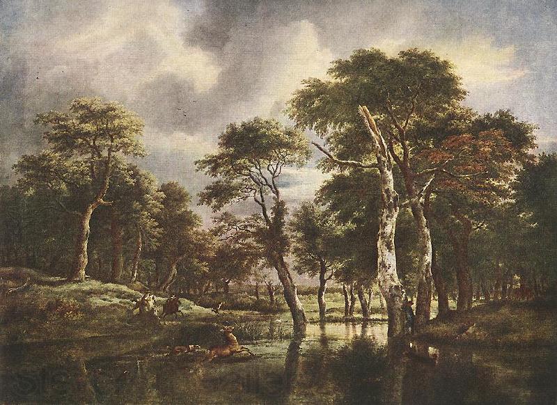 Jacob van Ruisdael The Hunt Germany oil painting art